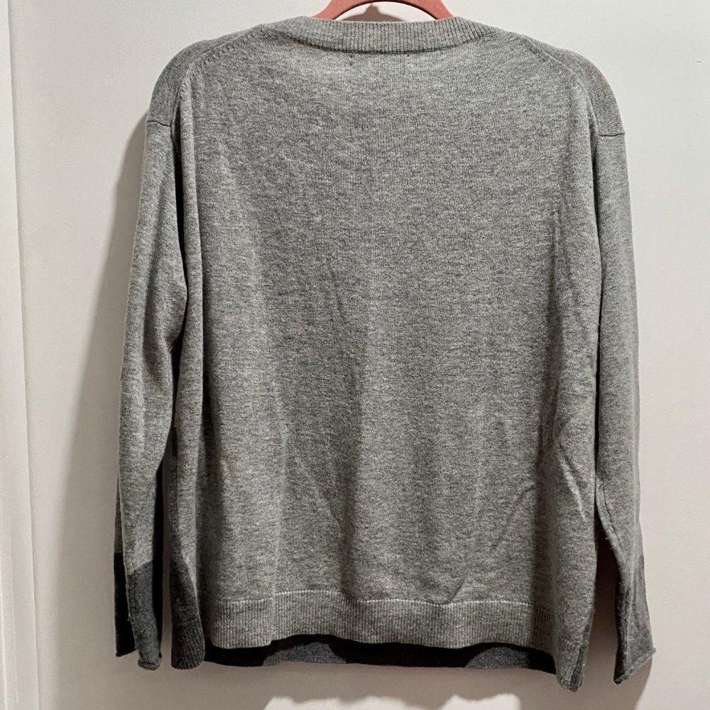 (5) Label + Thread Gray Cashmere Wool Soft Comfy … - image 2